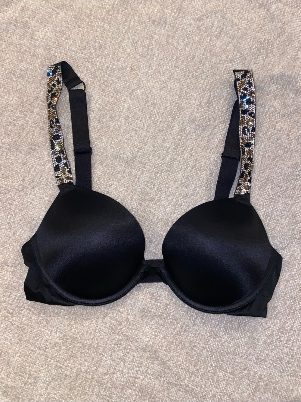 Victoria's Secret Very Sexy Rhinestone Strap Push-Up Bra 32C